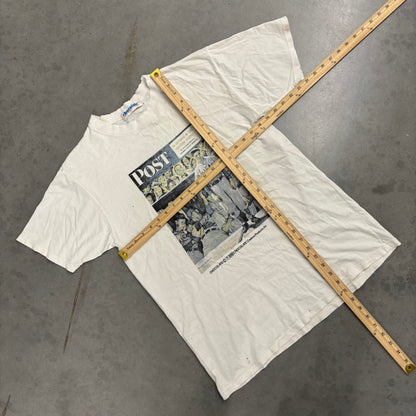 Vintage 90s Norman Rockwell Post Baseball Tee