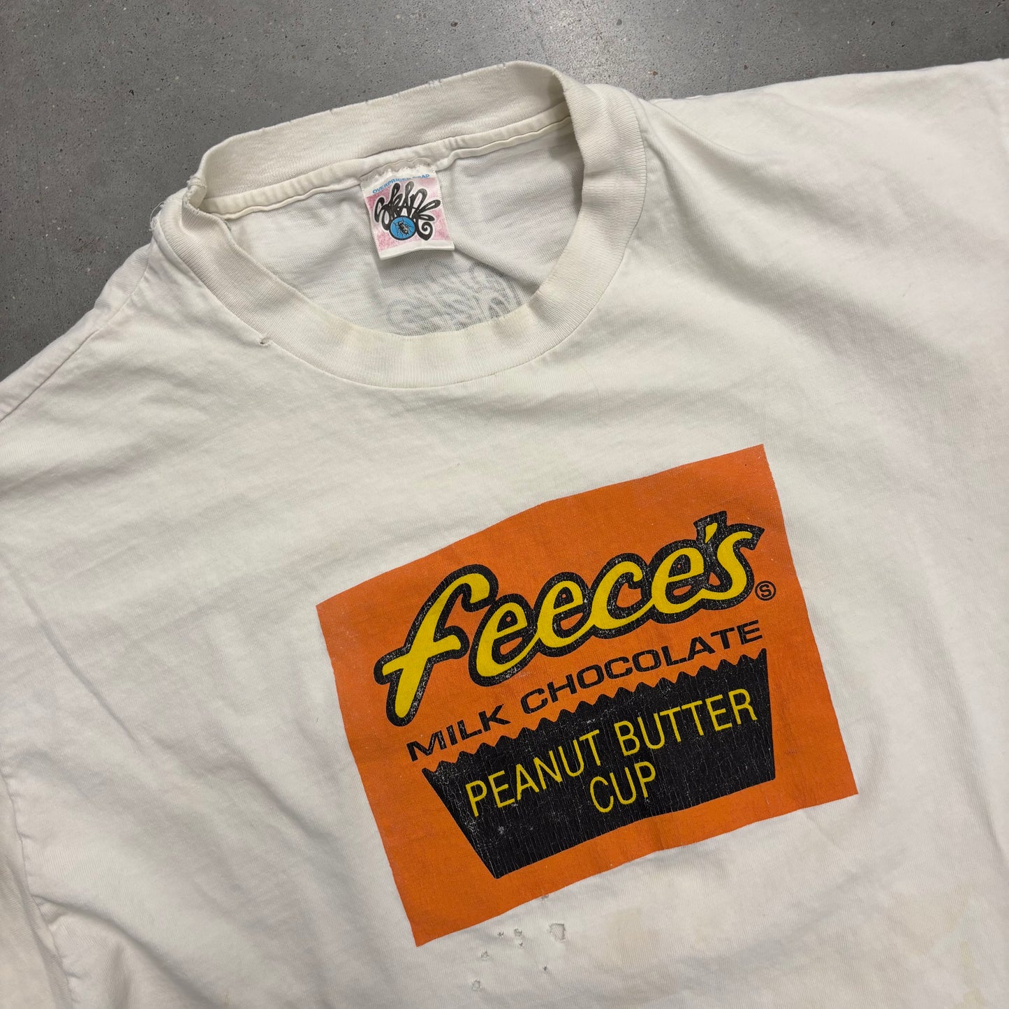 Vintage 90s Feeces Cup Parody Tee