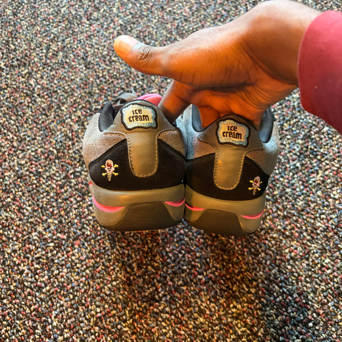 Grey & Pink Icecream Board Flips Sneakers